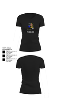 Pierlink 77649293 Women's Short Sleeve V-neck Shirt - 11