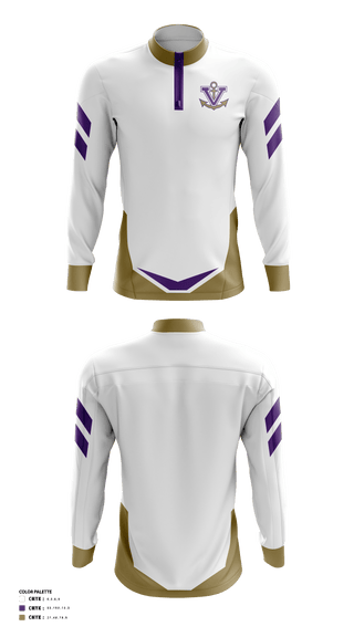 Quarter Zip Jacket, Vermilion High School Golf, Golf, Teamtime, Team time, sublimation, custom sports apparel, team uniforms, spirit wear, spiritwear, sports uniforms, custom shirts, team store, custom team store, fundraiser sports, apparel fundraiser