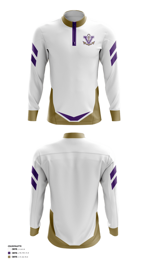 Quarter Zip Jacket, Vermilion High School Golf, Golf, Teamtime, Team time, sublimation, custom sports apparel, team uniforms, spirit wear, spiritwear, sports uniforms, custom shirts, team store, custom team store, fundraiser sports, apparel fundraiser