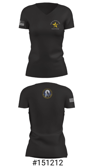 Women's Short Sleeve Vneck Shirt, USAG Fort Hunter Liggett, Army, Teamtime, Team time, sublimation, custom sports apparel, team uniforms, spirit wear, spiritwear, sports uniforms, custom shirts, team store, custom team store, fundraiser sports, apparel fundraiser