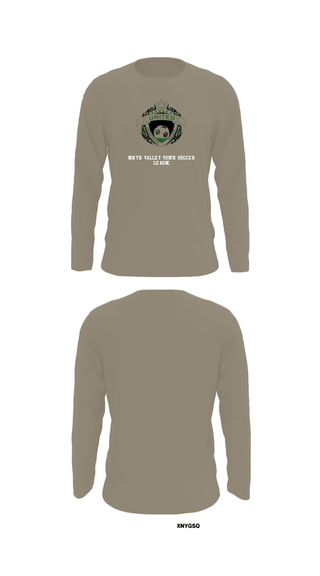 Long Sleeve Performance Shirt, North Valley Youth Soccer League, Men's Soccer, Teamtime, Team time, sublimation, custom sports apparel, team uniforms, spirit wear, spiritwear, sports uniforms, custom shirts, team store, custom team store, fundraiser sports, apparel fundraiser