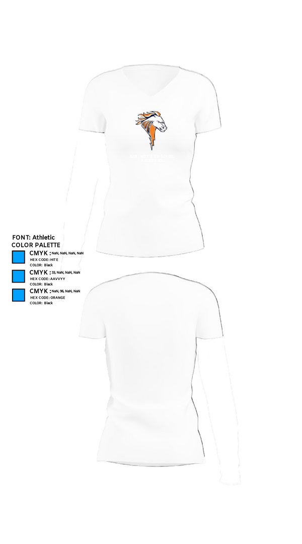 Womens Short Sleeve Vneck Shirt, Illini West High School Basketball, Men's Basketball, Teamtime, Team time, sublimation, custom sports apparel, team uniforms, spirit wear, spiritwear, sports uniforms, custom shirts, team store, custom team store, fundraiser sports, apparel fundraiser