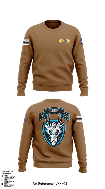 112th CRD95th CBRN Co 64456189 Crew Neck Sweatshirt - 31