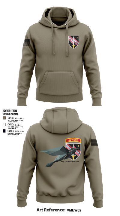 B Co 1-54 SFAB MAT 6122 Hoodie - 30