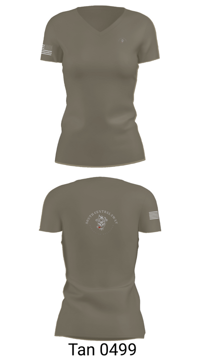 SCR SWAT 20912043 Women's Short Sleeve V-neck Shirt - 65