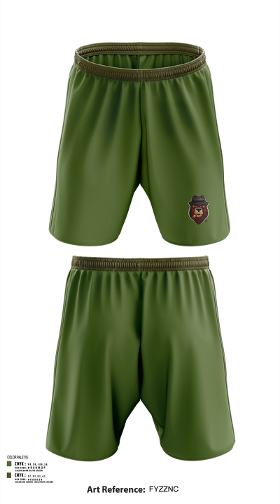 Bearded Bear Cigars 58780809 Athletic Shorts With Pockets - 105