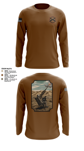 Long Sleeve Performance Shirt, C-BTRY FDC, Army, Teamtime, Team time, sublimation, custom sports apparel, team uniforms, spirit wear, spiritwear, sports uniforms, custom shirts, team store, custom team store, fundraiser sports, apparel fundraiser
