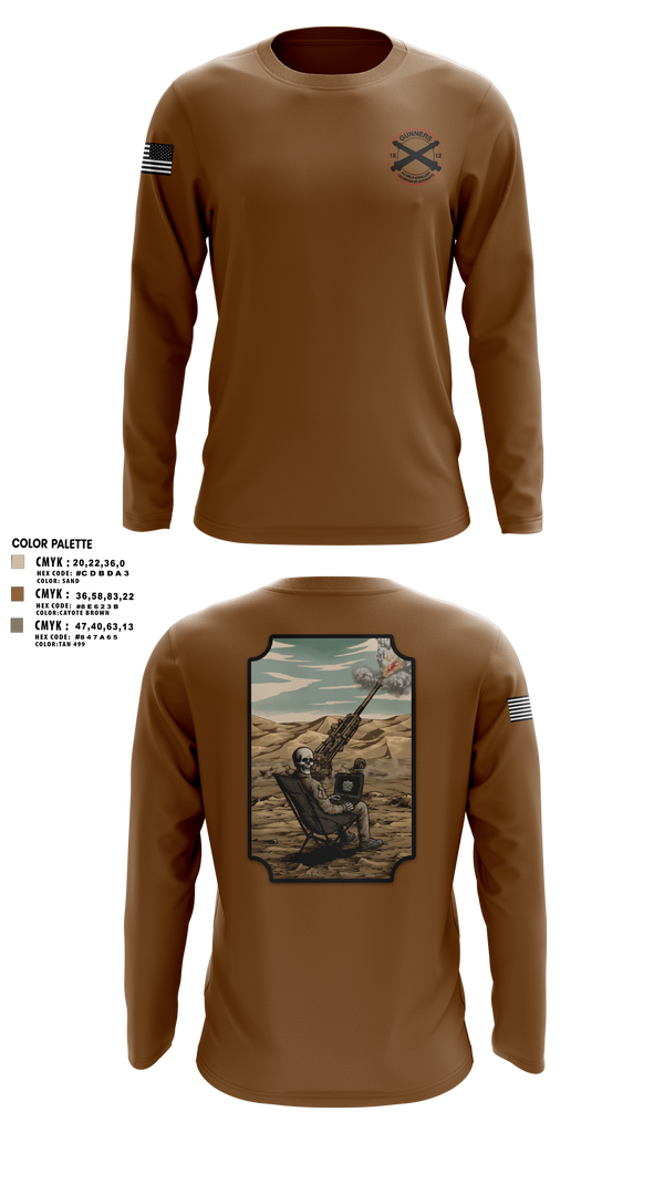 Long Sleeve Performance Shirt, C-BTRY FDC, Army, Teamtime, Team time, sublimation, custom sports apparel, team uniforms, spirit wear, spiritwear, sports uniforms, custom shirts, team store, custom team store, fundraiser sports, apparel fundraiser