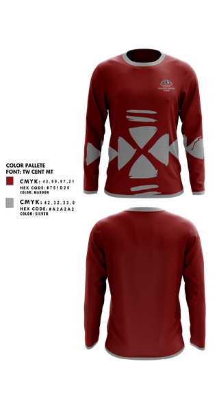 Long Sleeve Performance Shirt, Virginia Union University Cheer, Cheer, Teamtime, Team time, sublimation, custom sports apparel, team uniforms, spirit wear, spiritwear, sports uniforms, custom shirts, team store, custom team store, fundraiser sports, apparel fundraiser