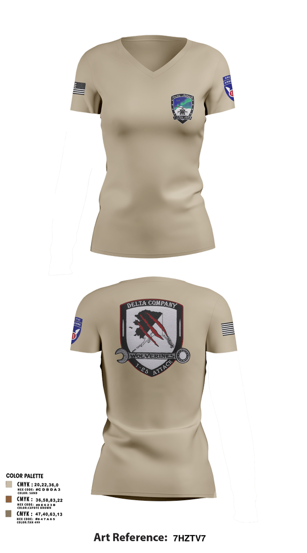 Womens Short Sleeve Vneck Shirt, A Co. 1-25 ABD Co. 1-25 AB, Army, Teamtime, Team time, sublimation, custom sports apparel, team uniforms, spirit wear, spiritwear, sports uniforms, custom shirts, team store, custom team store, fundraiser sports, apparel fundraiser