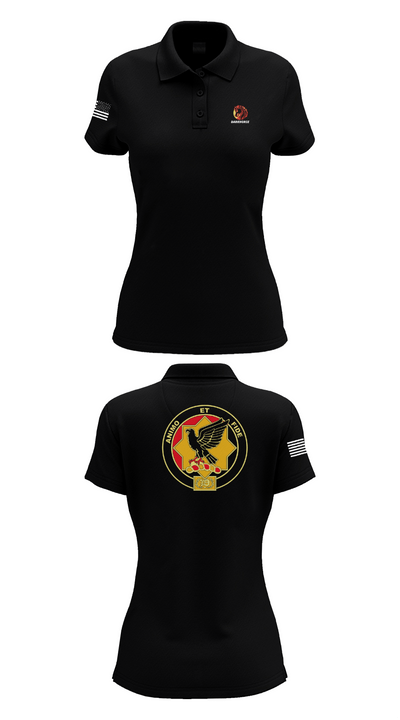 D FST 8-1 CAV 24153334 Women's Short Sleeve Performance Polo  - 35