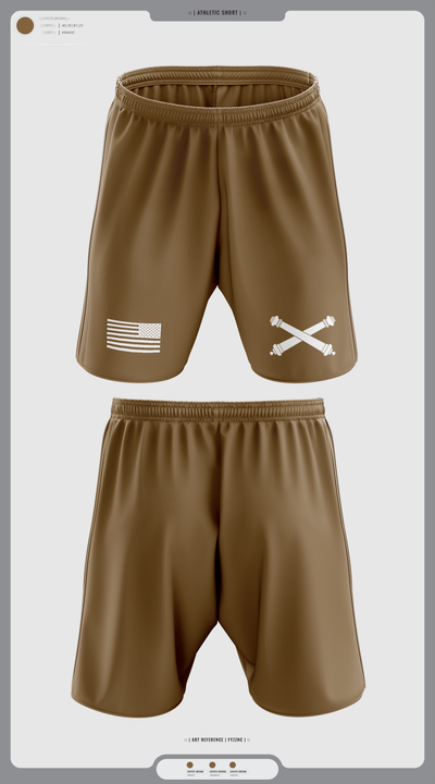 B BRTY 119th FA 54771555 Athletic Shorts With Pockets - 1