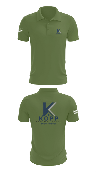 Kopp Renovations 26742282 Short Sleeve Performance Polo - 12