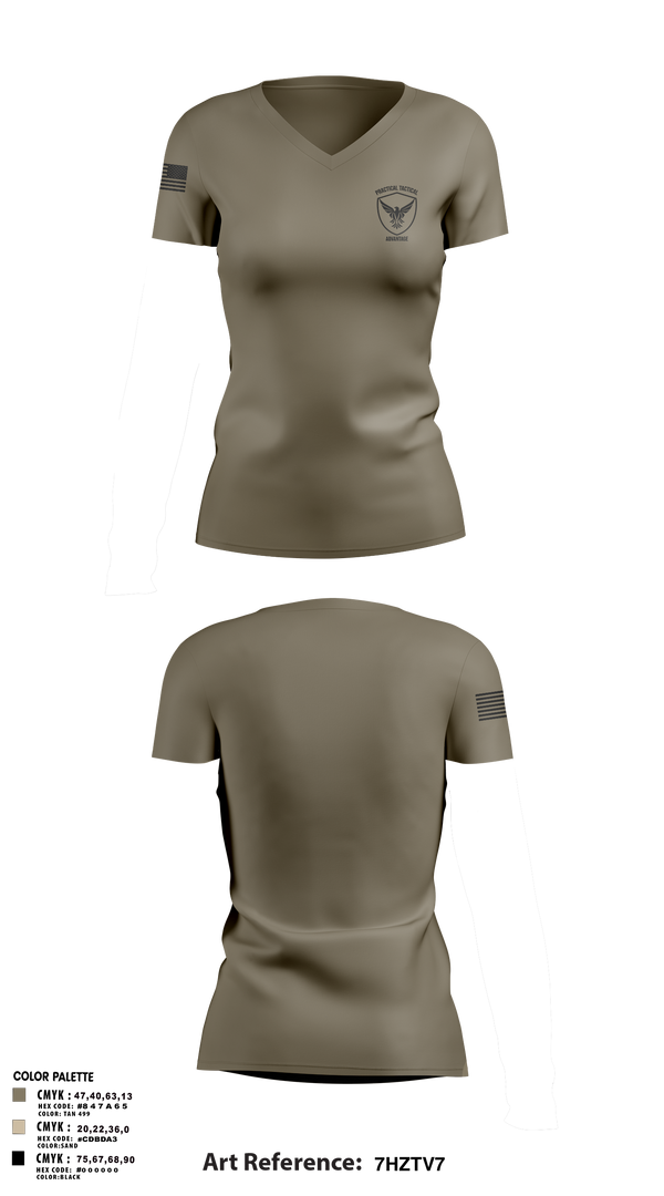 Womens Short Sleeve Vneck Shirt, Practical Tactical Advantage, , Teamtime, Team time, sublimation, custom sports apparel, team uniforms, spirit wear, spiritwear, sports uniforms, custom shirts, team store, custom team store, fundraiser sports, apparel fundraiser