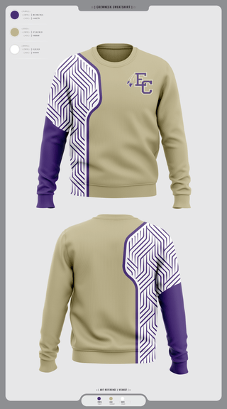 Crew Neck Sweatshirt, East Coweta High School Wrestling, Wrestling, Teamtime, Team time, sublimation, custom sports apparel, team uniforms, spirit wear, spiritwear, sports uniforms, custom shirts, team store, custom team store, fundraiser sports, apparel fundraiser