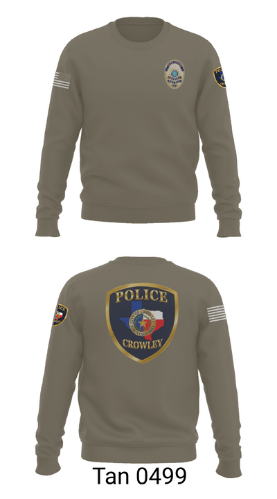 Crowley Police Department 8097883 Crew Neck Sweatshirt - 62