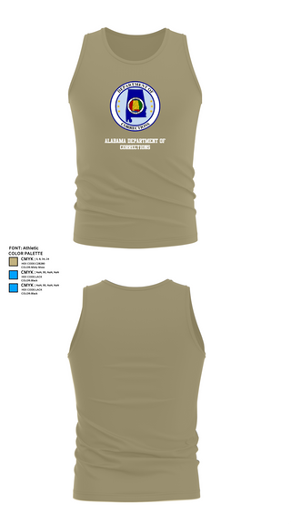 Tank Top, Alabama Department of Corrections, Police, Teamtime, Team time, sublimation, custom sports apparel, team uniforms, spirit wear, spiritwear, sports uniforms, custom shirts, team store, custom team store, fundraiser sports, apparel fundraiser