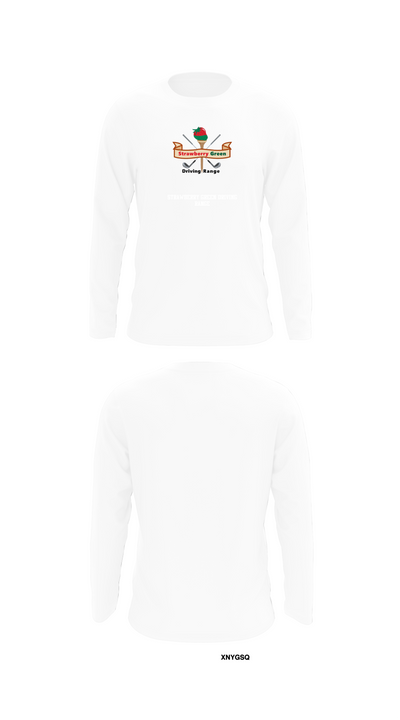 strawberry green driving range 70488724 Long Sleeve Performance Shirt 8