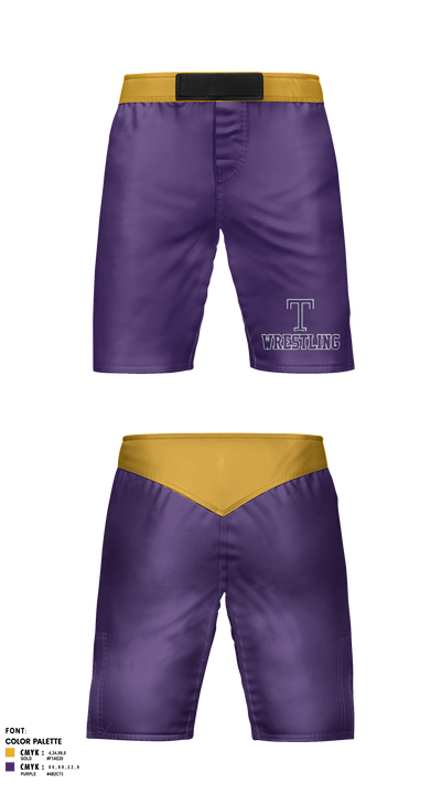 Taylorville Wrestling Club 5122826 Fight Shorts - 43