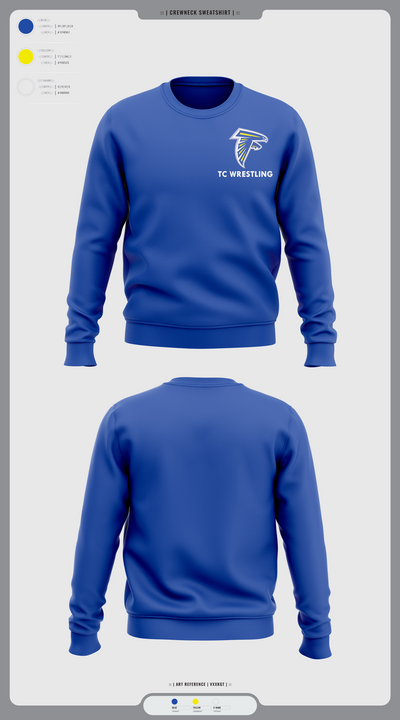 Todd County High School Wrestling 85691446 Crew Neck Sweatshirt - 15