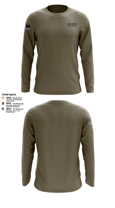 Charlie Company 230th Brigade Support Battalion Long Sleeve Performance Shirt - 3