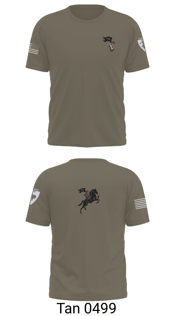 Old School Cotton Feel Shirt, Oklahoma State University Ranger Challenge, Army, Teamtime, Team time, sublimation, custom sports apparel, team uniforms, spirit wear, spiritwear, sports uniforms, custom shirts, team store, custom team store, fundraiser sports, apparel fundraiser