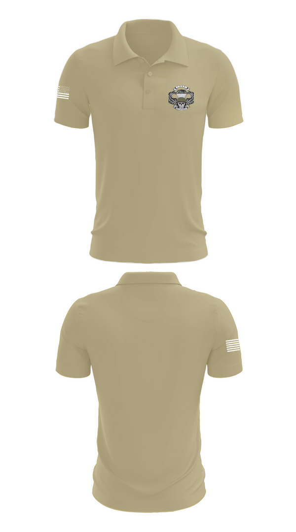 Short Sleeve Performance Polo, Echo company 2nd battalion 258th infantry regiment, Army, Teamtime, Team time, sublimation, custom sports apparel, team uniforms, spirit wear, spiritwear, sports uniforms, custom shirts, team store, custom team store, fundraiser sports, apparel fundraiser