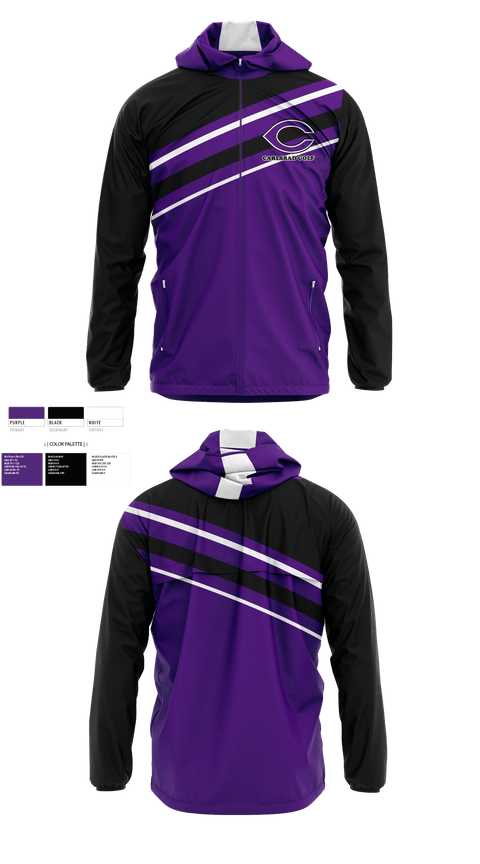 Windbreaker, Carlsbad High School Golf, Golf, Teamtime, Team time, sublimation, custom sports apparel, team uniforms, spirit wear, spiritwear, sports uniforms, custom shirts, team store, custom team store, fundraiser sports, apparel fundraiser