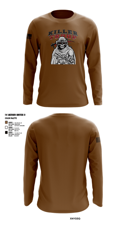3/2CR Killer Troop 6220684 Long Sleeve Performance Shirt 2