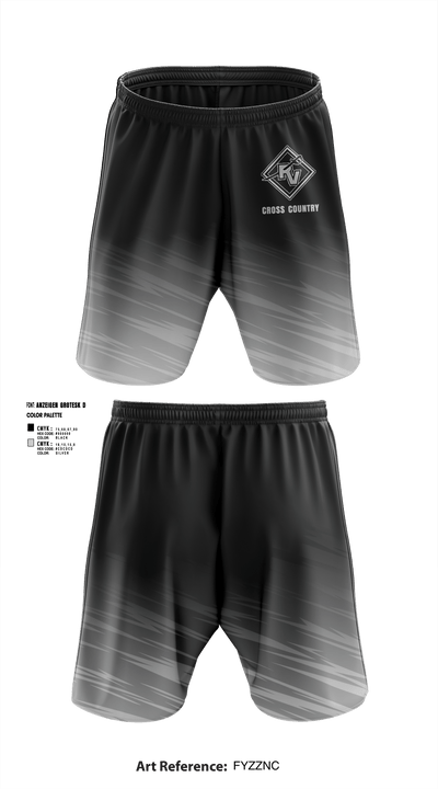 River Valley High School Cross Country 68437982 Athletic Shorts With Pockets - 2