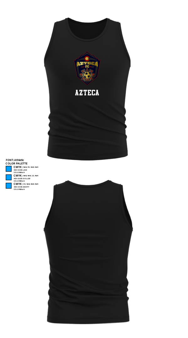 Tank Top, Azteca, Men's Soccer, Teamtime, Team time, sublimation, custom sports apparel, team uniforms, spirit wear, spiritwear, sports uniforms, custom shirts, team store, custom team store, fundraiser sports, apparel fundraiser