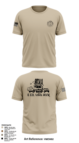 Short Sleeve Performance Shirt, B Co. 1-126AVN, Army, Teamtime, Team time, sublimation, custom sports apparel, team uniforms, spirit wear, spiritwear, sports uniforms, custom shirts, team store, custom team store, fundraiser sports, apparel fundraiser