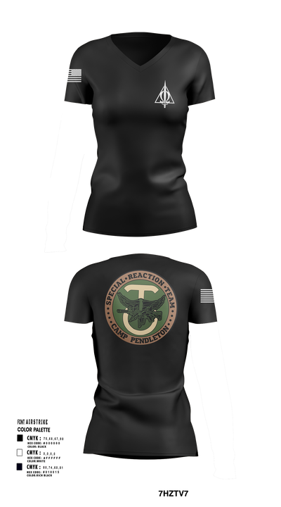 SRT 79879936 Women's Short Sleeve V-neck Shirt - 105