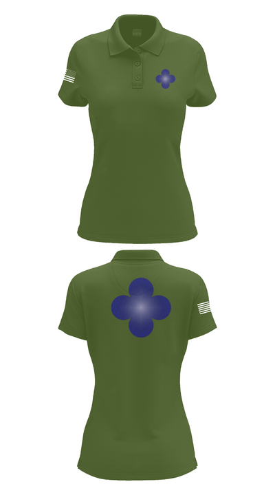 338th Army Band 31554965 Women's Short Sleeve Performance Polo  - 55