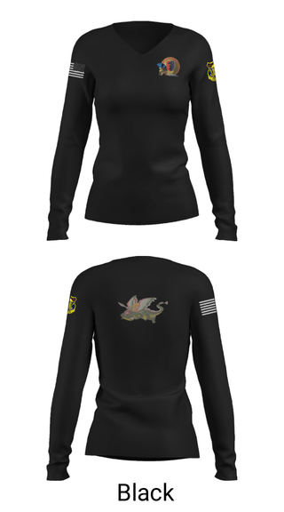 Women's Long Sleeve Vneck Shirt, India Company 3-15, , Teamtime, Team time, sublimation, custom sports apparel, team uniforms, spirit wear, spiritwear, sports uniforms, custom shirts, team store, custom team store, fundraiser sports, apparel fundraiser