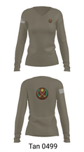 P.S.O 68871160 Women's Long Sleeve V-neck Shirt - 73
