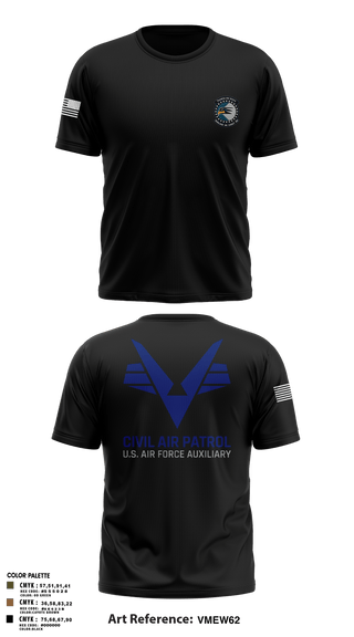 Short Sleeve Performance Shirt, Sunlake High School Cadet Squadron, Air Force, Teamtime, Team time, sublimation, custom sports apparel, team uniforms, spirit wear, spiritwear, sports uniforms, custom shirts, team store, custom team store, fundraiser sports, apparel fundraiser