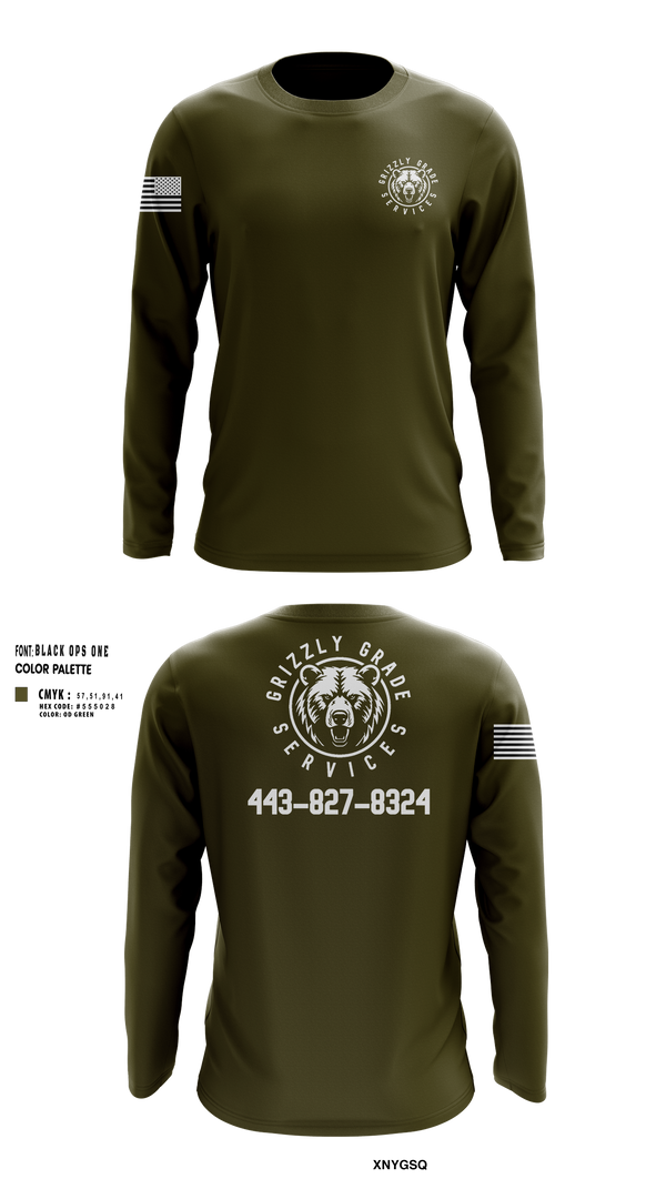 Long Sleeve Performance Shirt, Grizzly Grade Services, , Teamtime, Team time, sublimation, custom sports apparel, team uniforms, spirit wear, spiritwear, sports uniforms, custom shirts, team store, custom team store, fundraiser sports, apparel fundraiser