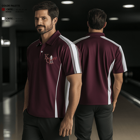 Short Sleeve Bowling Jersey, Kalamazoo Central High School Bowling, Bowling, Teamtime, Team time, sublimation, custom sports apparel, team uniforms, spirit wear, spiritwear, sports uniforms, custom shirts, team store, custom team store, fundraiser sports, apparel fundraiser
