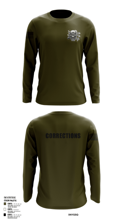 Corrections 76968575 Long Sleeve Performance Shirt - 148