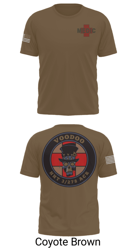 Old School Cotton Feel Shirt, Voodoo Medics, National Guard, Teamtime, Team time, sublimation, custom sports apparel, team uniforms, spirit wear, spiritwear, sports uniforms, custom shirts, team store, custom team store, fundraiser sports, apparel fundraiser
