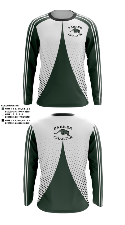 Francis W Parker Charter Essential School Cross Country 71586034 Long Sleeve Performance Shirt - 41