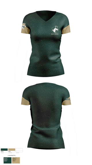 Womens Short Sleeve Vneck Shirt, Hope Christian High School Cross Country, Cross Country, Teamtime, Team time, sublimation, custom sports apparel, team uniforms, spirit wear, spiritwear, sports uniforms, custom shirts, team store, custom team store, fundraiser sports, apparel fundraiser