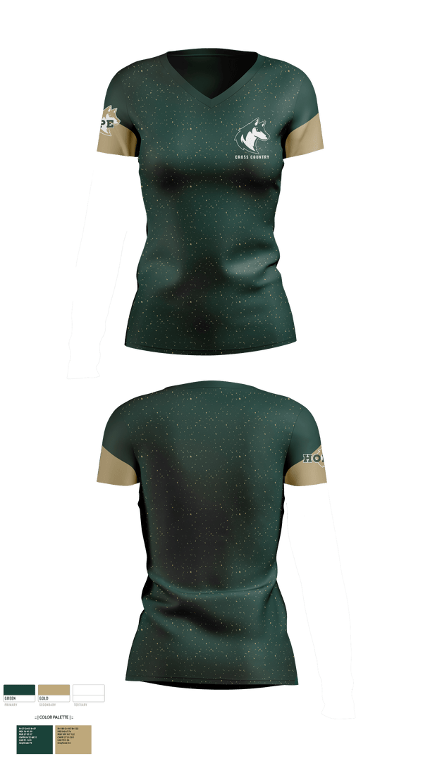 Womens Short Sleeve Vneck Shirt, Hope Christian High School Cross Country, Cross Country, Teamtime, Team time, sublimation, custom sports apparel, team uniforms, spirit wear, spiritwear, sports uniforms, custom shirts, team store, custom team store, fundraiser sports, apparel fundraiser