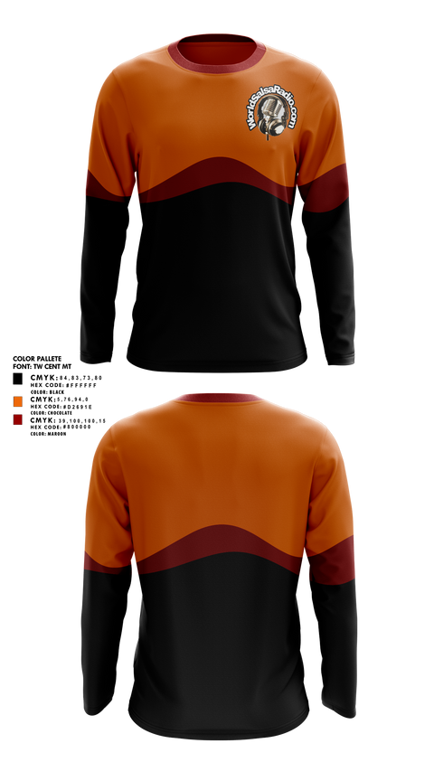 Long Sleeve Performance Shirt, WorldSalsaRadio.com, , Teamtime, Team time, sublimation, custom sports apparel, team uniforms, spirit wear, spiritwear, sports uniforms, custom shirts, team store, custom team store, fundraiser sports, apparel fundraiser