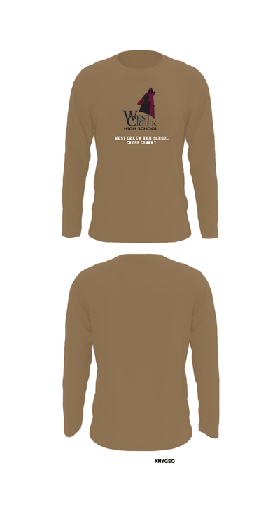 West Creek High School Cross Country 66177699 Long Sleeve Performance Shirt - 5