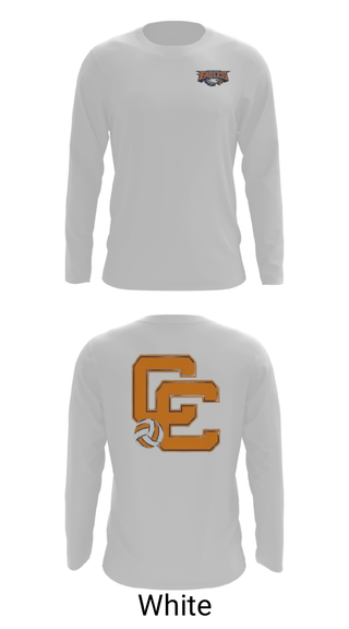 Long Sleeve Performance Shirt, Clarke County High School Volleyball, Women's Volleyball, Teamtime, Team time, sublimation, custom sports apparel, team uniforms, spirit wear, spiritwear, sports uniforms, custom shirts, team store, custom team store, fundraiser sports, apparel fundraiser