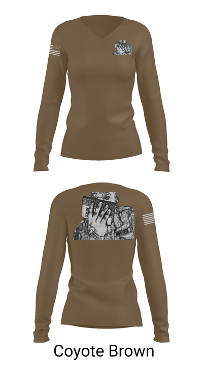 29th MP CO. 14693703 Women's Long Sleeve V-neck Shirt - 17