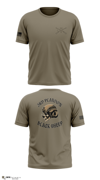 Short Sleeve Performance Shirt, 3rd PLT black sheep, Army, Teamtime, Team time, sublimation, custom sports apparel, team uniforms, spirit wear, spiritwear, sports uniforms, custom shirts, team store, custom team store, fundraiser sports, apparel fundraiser