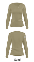 Zone 1 62938662 Women's Long Sleeve V-neck Shirt -1 91